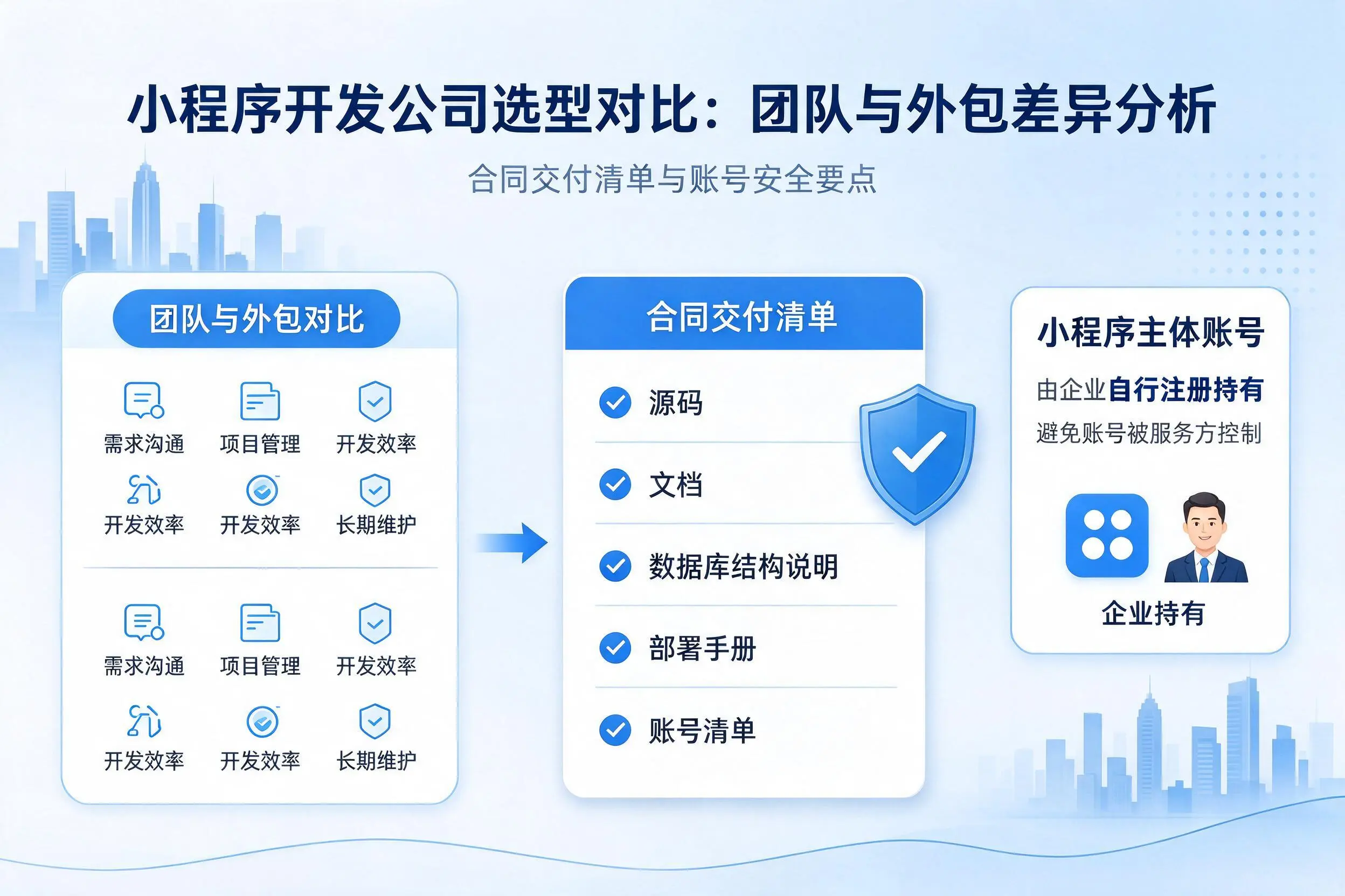 怀化小程序开发公司选型对比:团队与外包差异分析