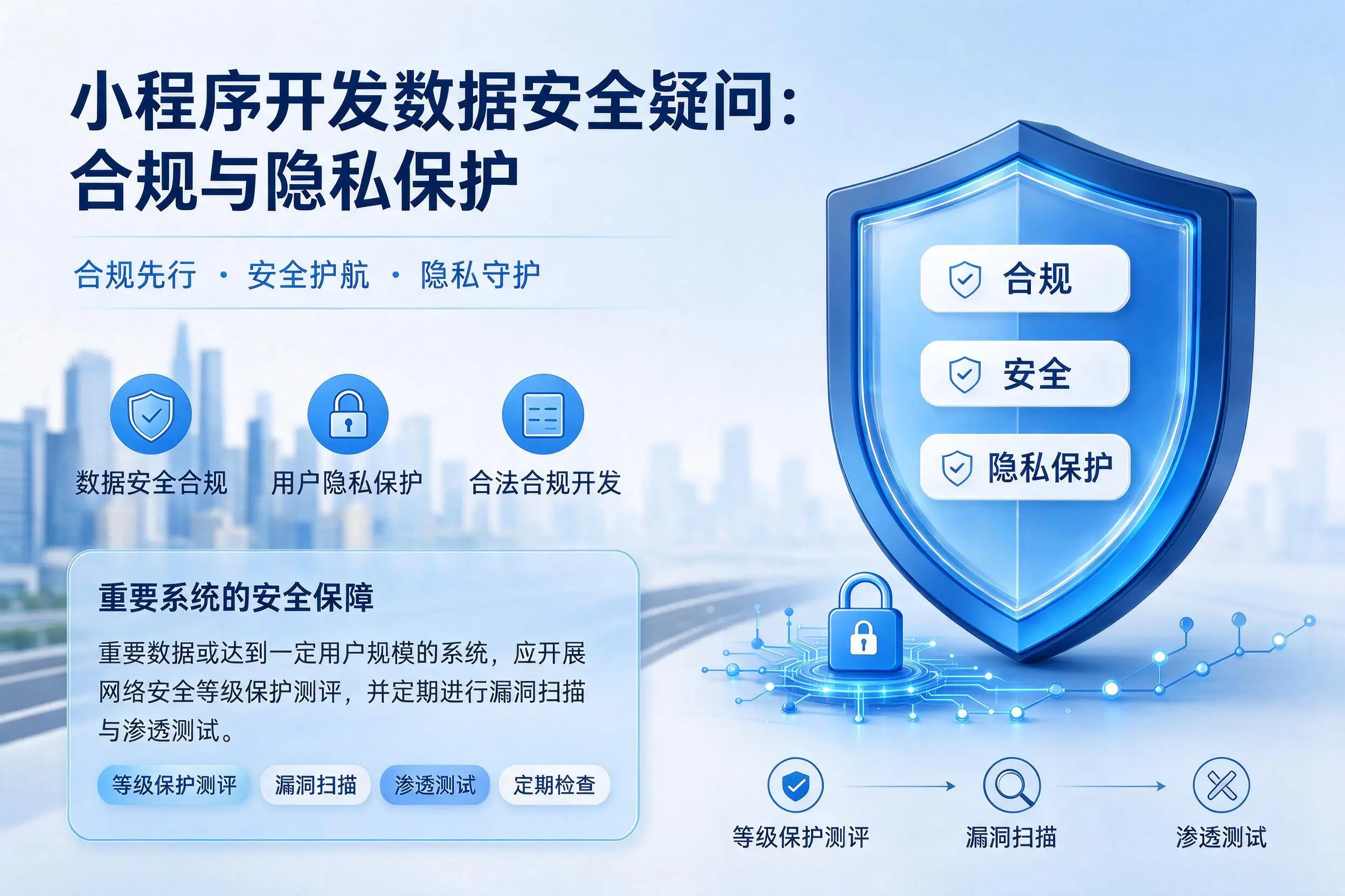 怀化小程序开发数据安全疑问:合规与隐私保护