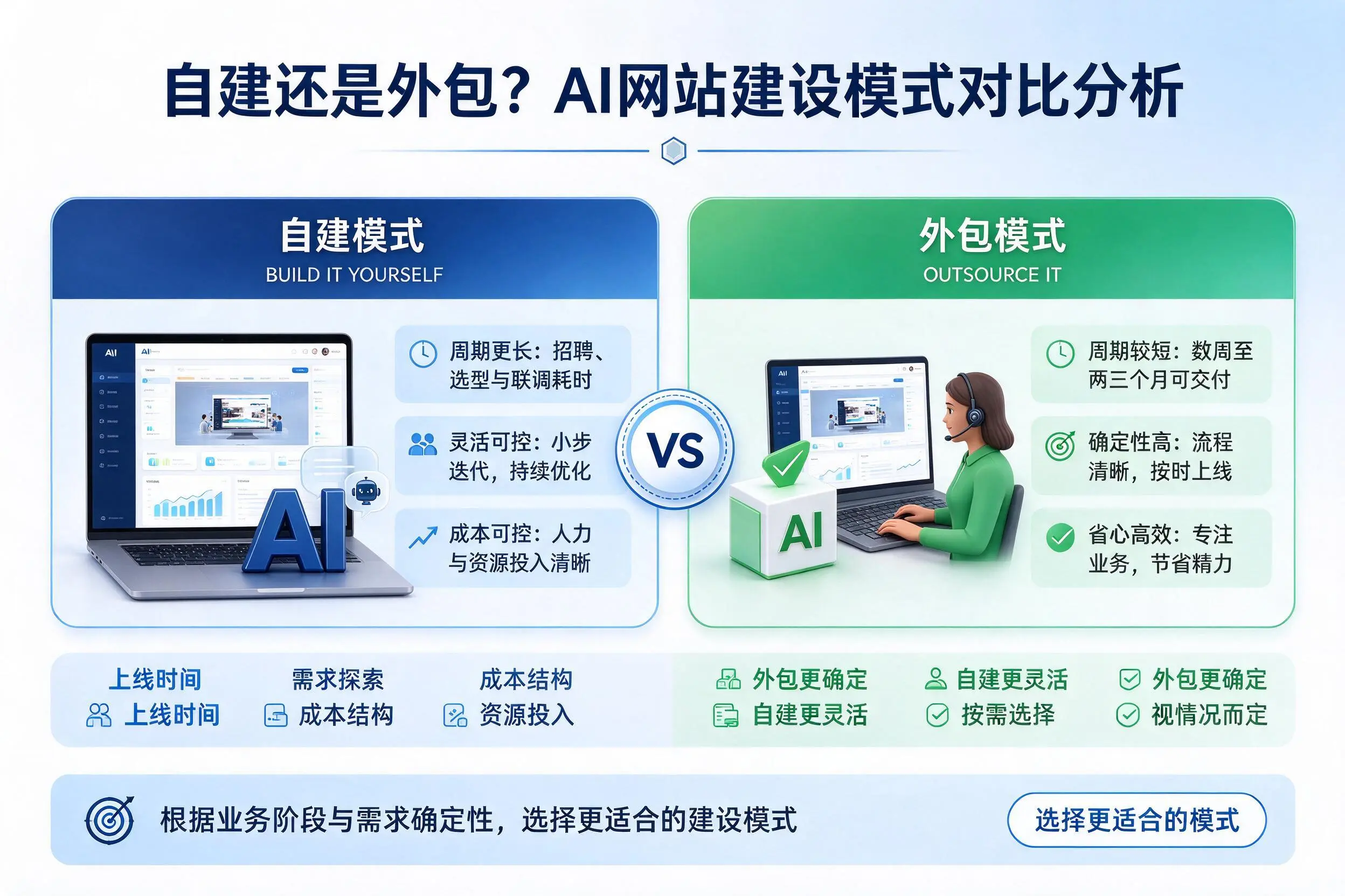 自建还是外包？怀化AI网站建设模式对比分析