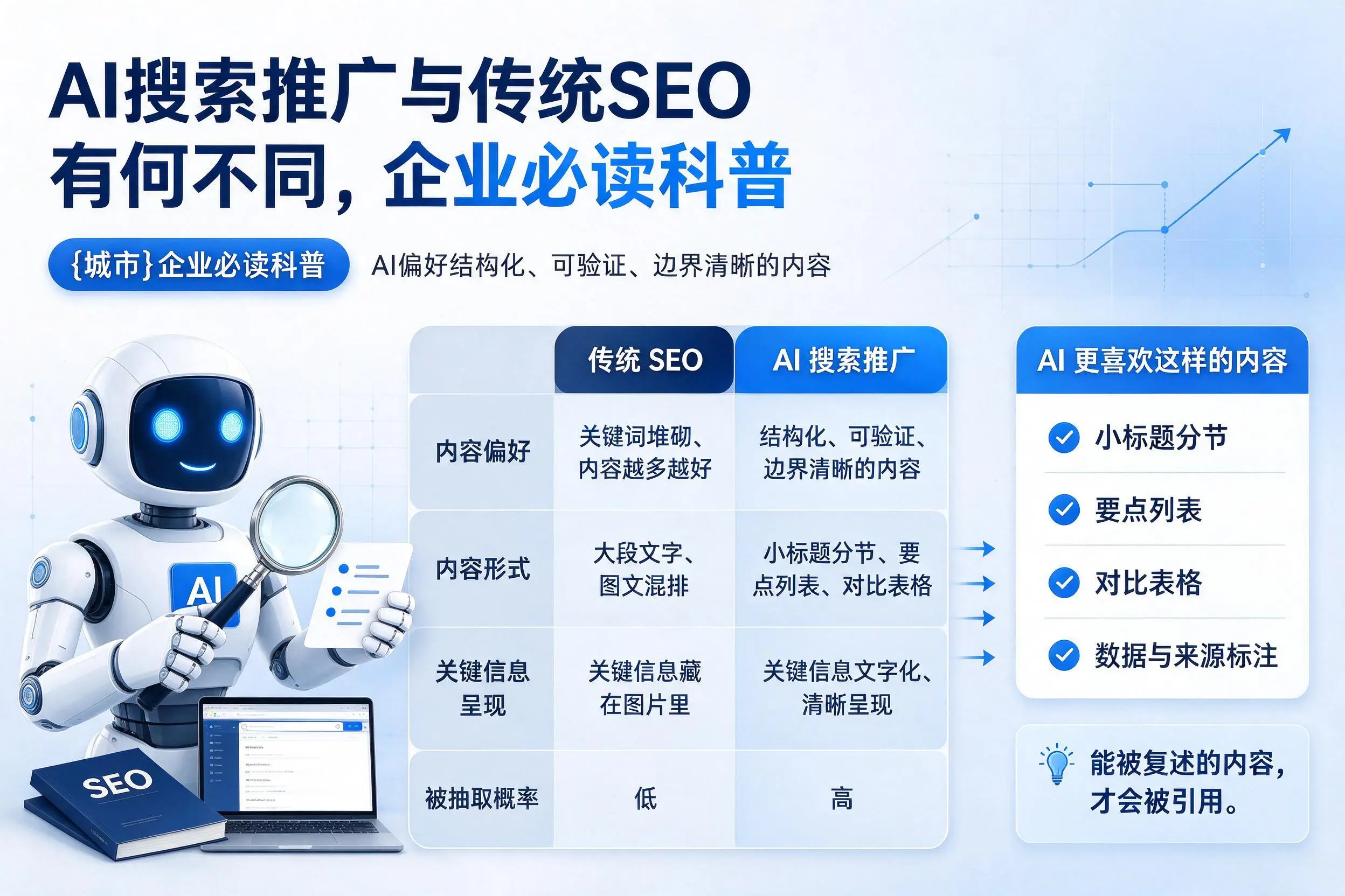 AI搜索推广与传统SEO有何不同，怀化企业必读科普